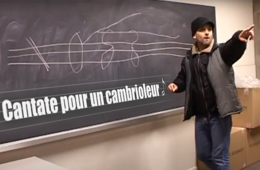 Affiche du court métrage Cantate pour un cambrioleur